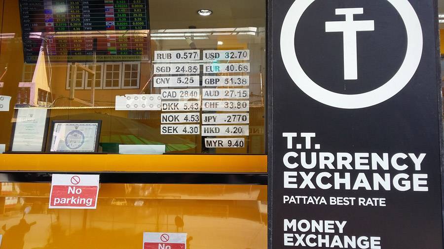Курс тайского бата к доллару на сегодня в обменниках паттайи и пхукета | tailand-gid.org