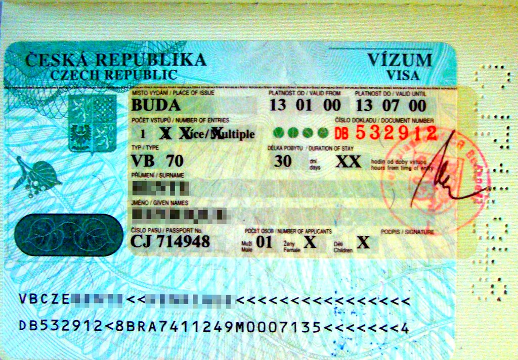 Долгосрочная виза в чехию