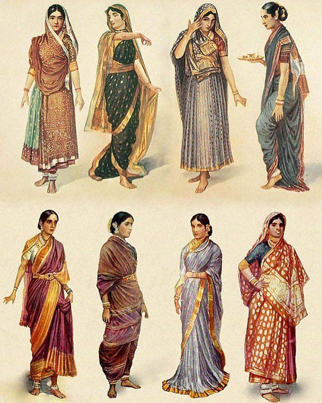 Сари - женственная одежда индийских женщин.