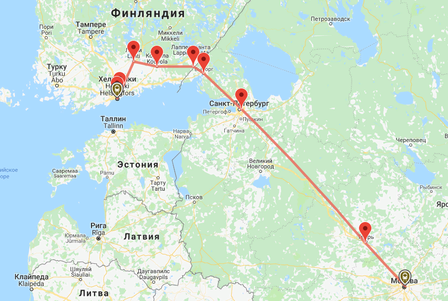 Сколько от москвы до питера. Хельсинки Выборг Петербург карта. Карта маршрута из Хельсинки в Санкт-Петербург. Москва-Хельсинки поезд маршрут на карте. Петербург Хельсинки маршрут.