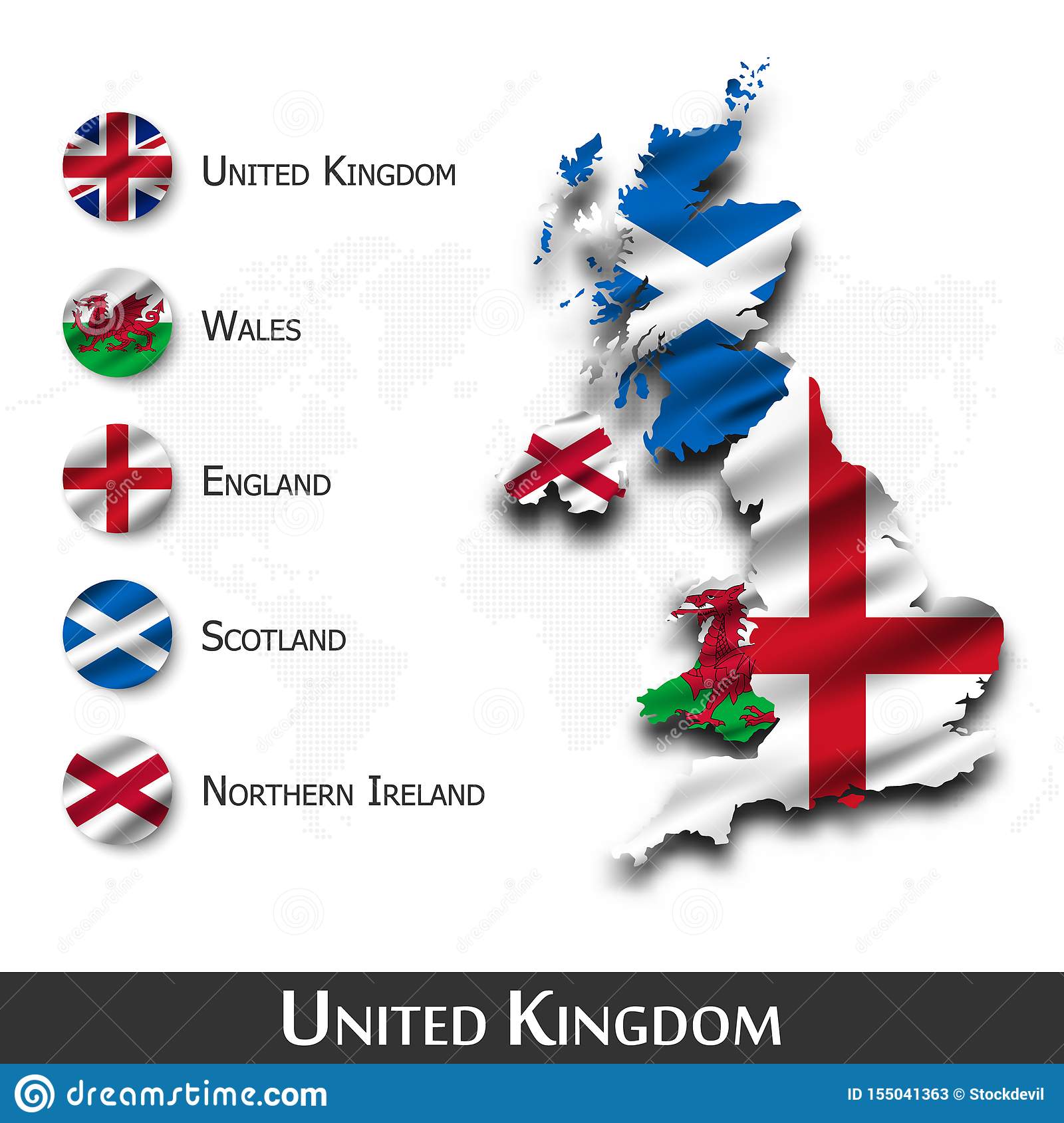 Cтраны великобритании и их столицы на карте +список, флаги