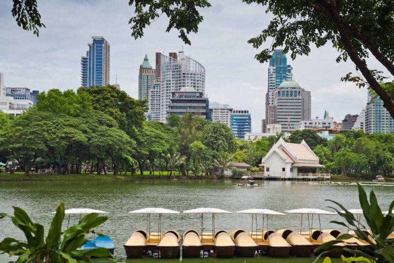 Парк люмпини в бангкоке — огромные вараны и спортивные тайцы