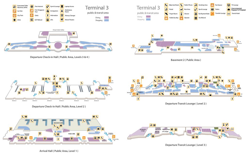 Схема аэропорта чанги сингапур