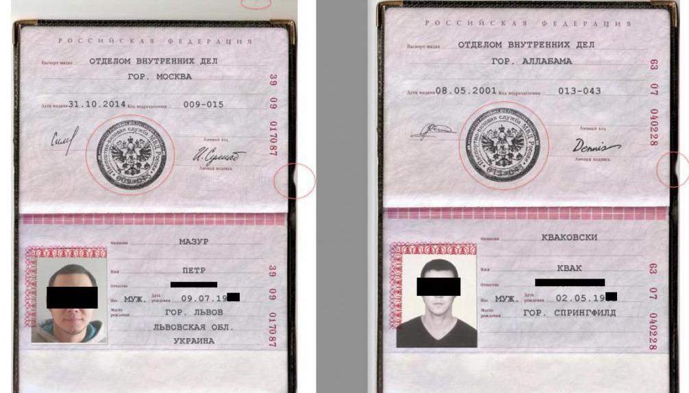 Что означает нижняя строка в паспорте под фотографией