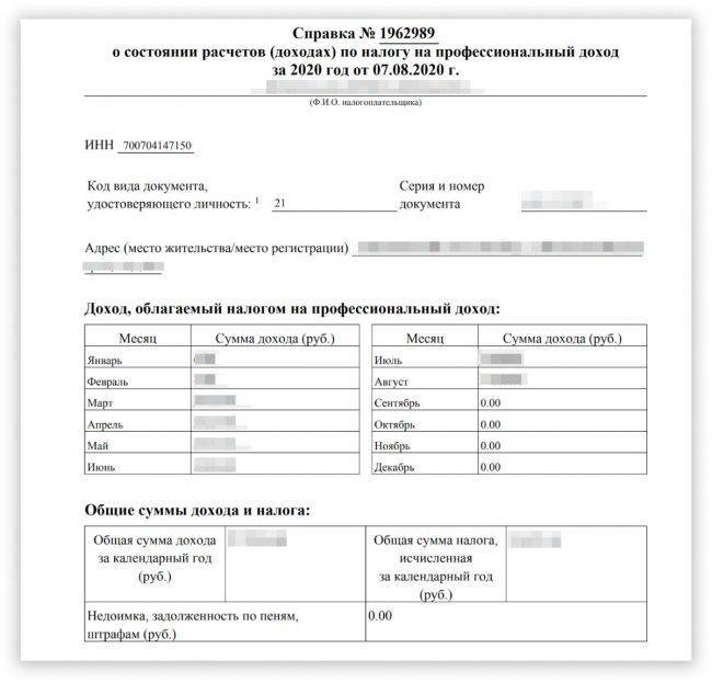 Справка ип о доходах самому себе