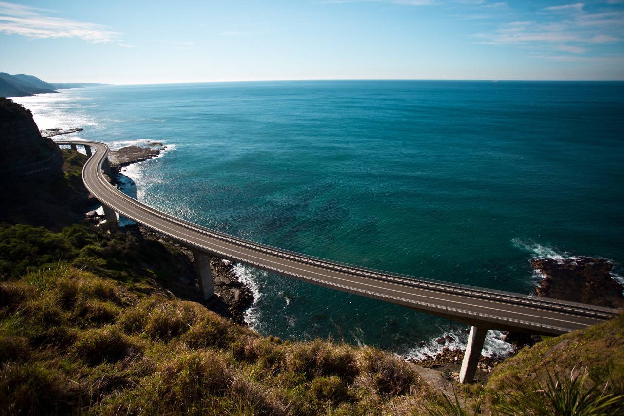 Road bay. Великая Океанская дорога Австралия. Sea Cliff Bridge Австралия. Great Ocean Road Австралия.