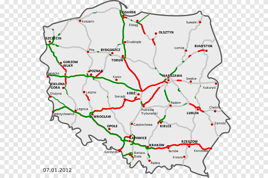 Карта немецких автобанов