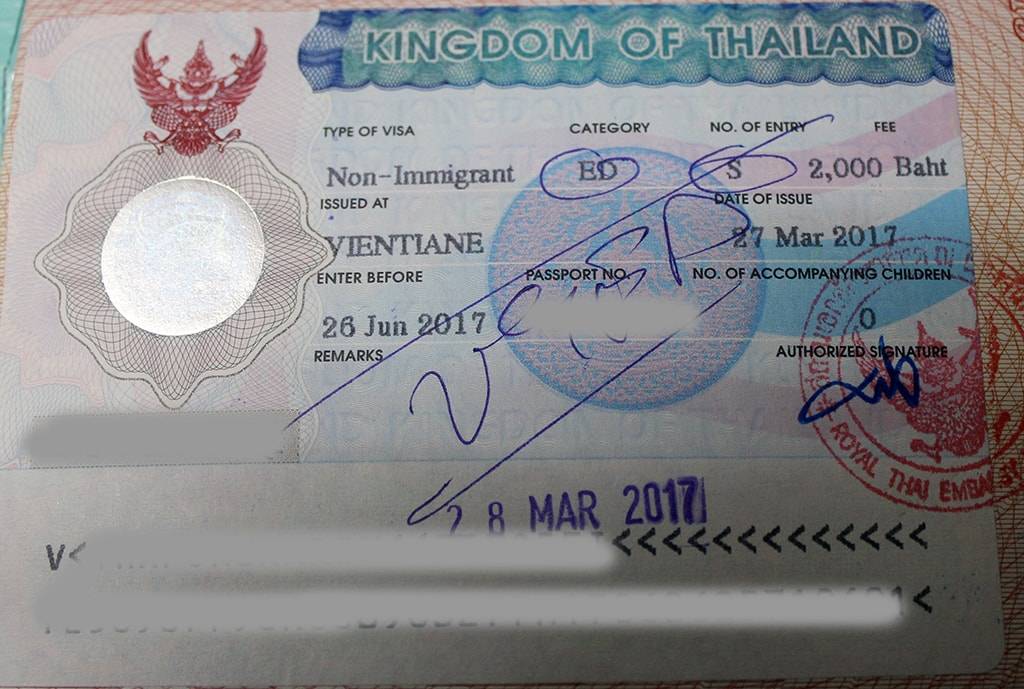 Получение однократной визы в таиланд для россиян