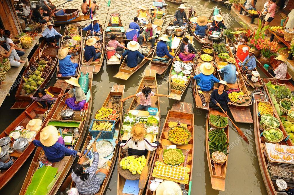 Плавучий рынок бангкока