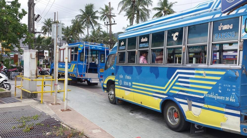 Городские автобусы на острове пхукет