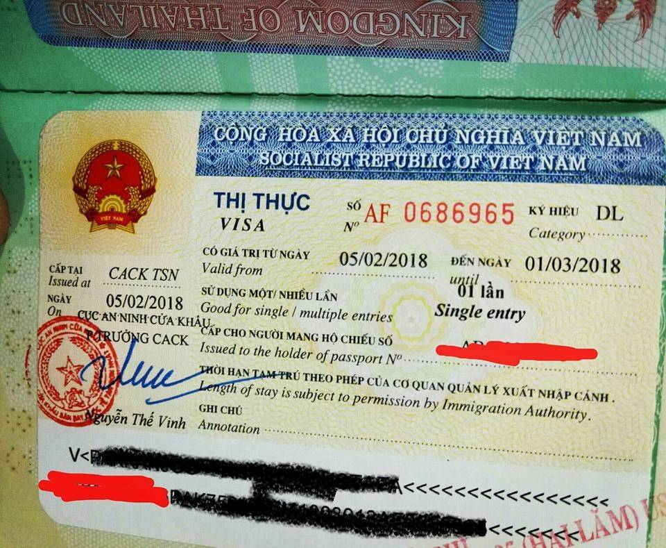 Виза во вьетнам для россиян 2020