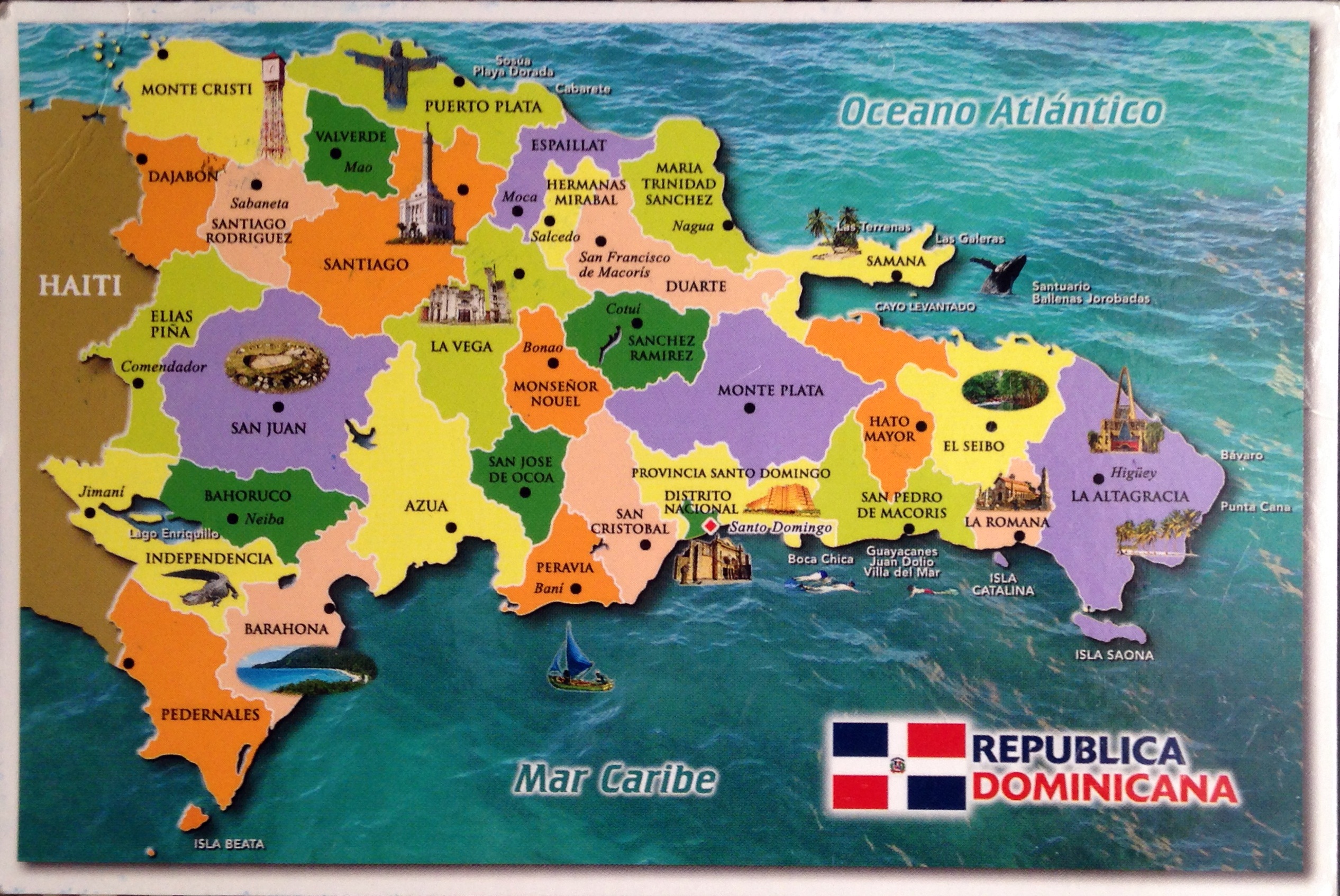 Экономическая карта Доминиканской Республики