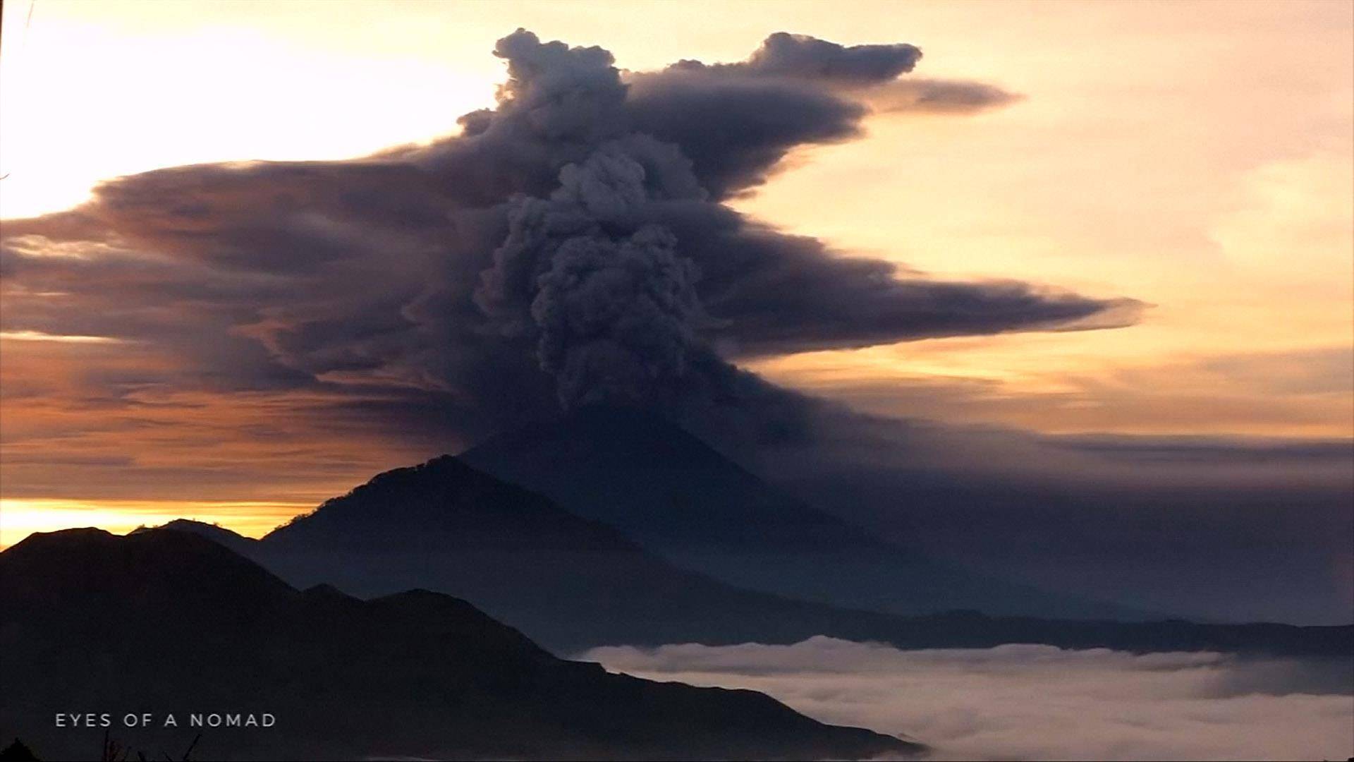 Вулкан на бали. извержение вулкана агунг на бали