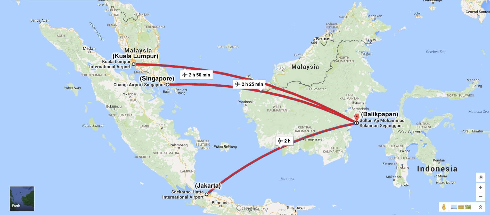 Куала-лумпур (малайзия) - денпасар бали (индонезия) туда и обратно