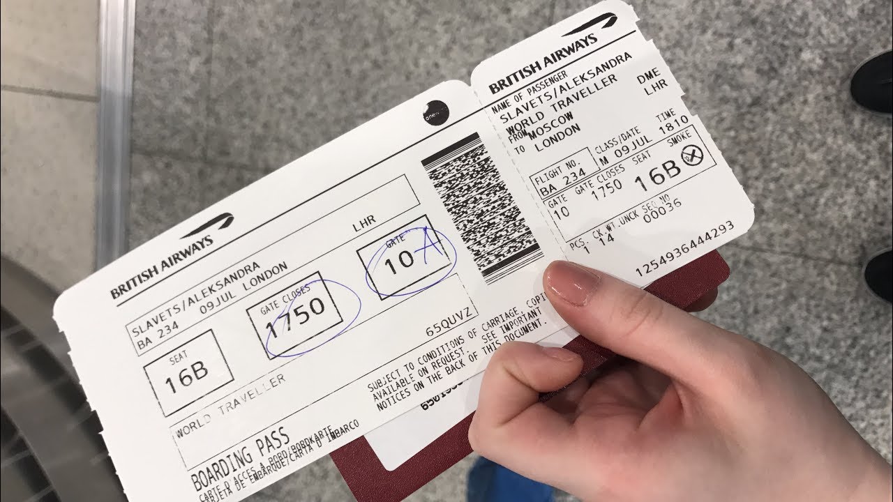 Билет на самолет в лондон