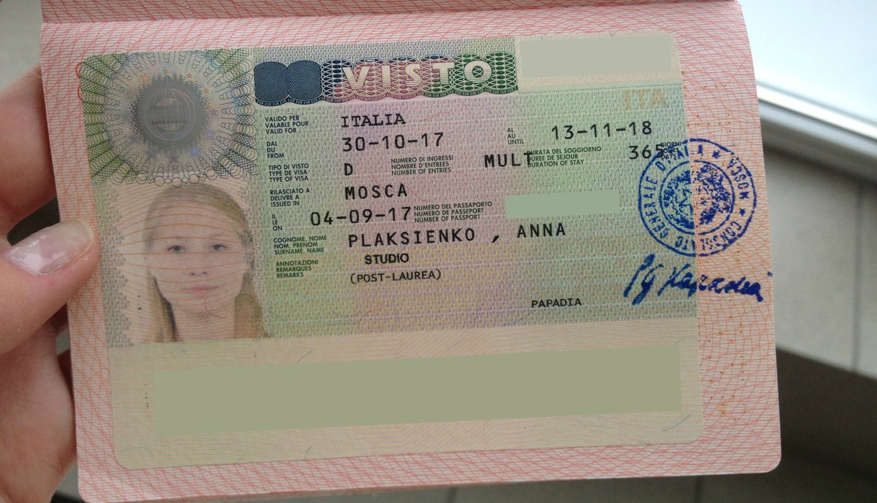 Получение визы в италию: список документов, анкета, фото