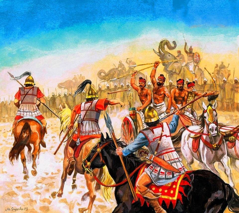 Персидские и греческие вторжения в индию