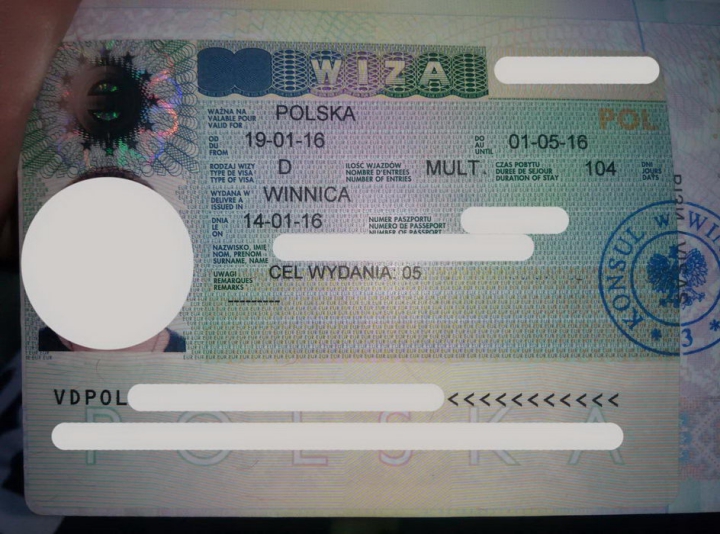 Получаем визу в польшу: документы, анкета, фото