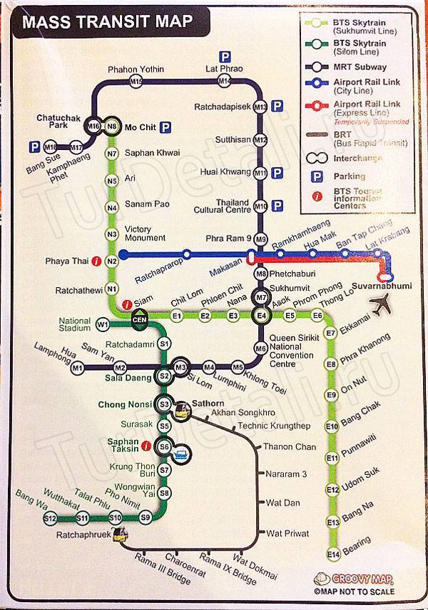 Виды метро бангкока - описание, карта, станции, стоимость