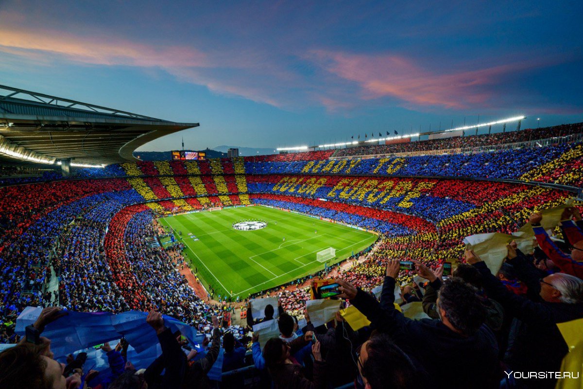 Стадион Camp nou FC Barcelona