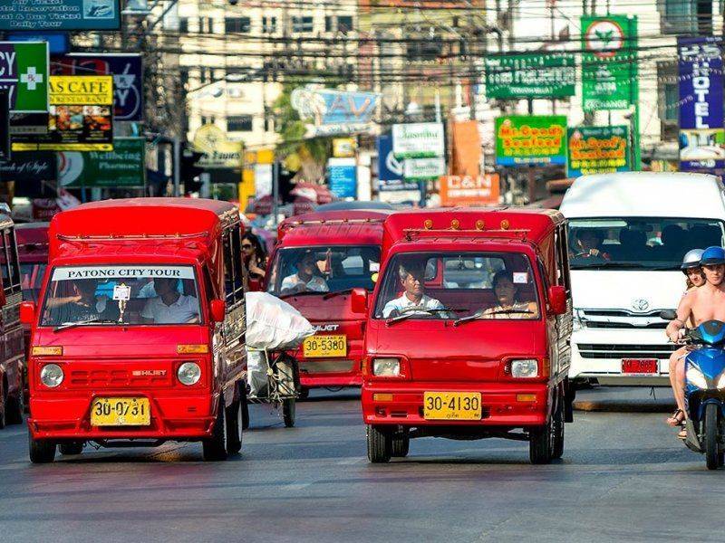 Виды такси в тайланде - от мото-саев до трансферов