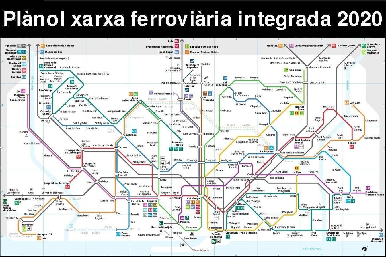 Схема метро барселоны на русском языке