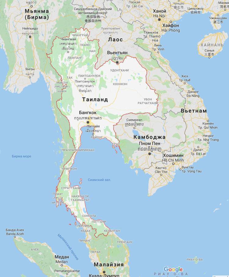 Города таиланда: регионы, области, города и курорты таиланда