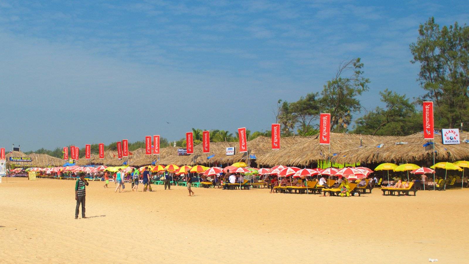 Популярный курорт и живописный пляж калангут в гоа