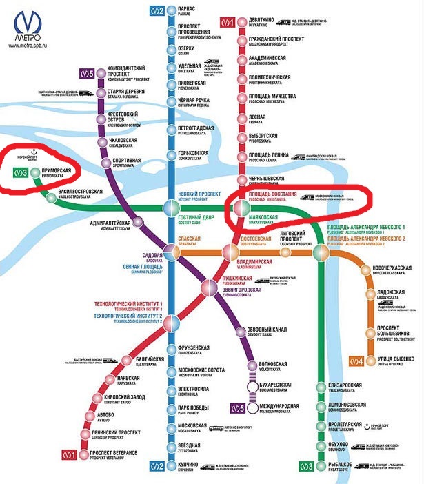 Как добраться до ладожского вокзала на метро?