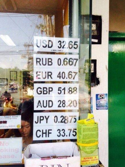 Обмен валюты в таиланде