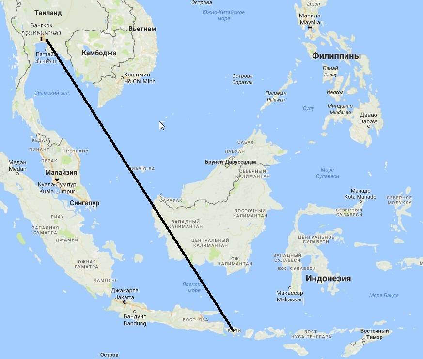 Каким образом можно добраться из джакарты до острова бали?