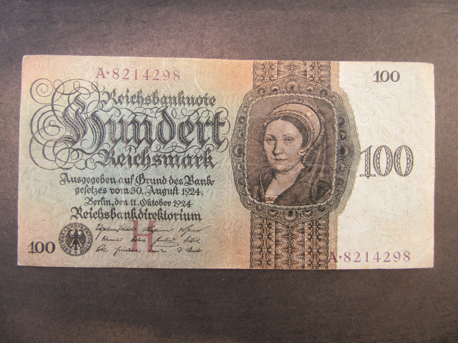 Деньги германий. Рейхсмарка 1924. 100 Рейхсмарок. Reichsbanknote 100 Mark. Немецкие деньги 1924 года.