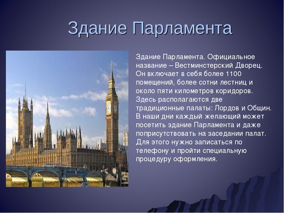 Презентация на тему достопримечательности лондона на английском языке