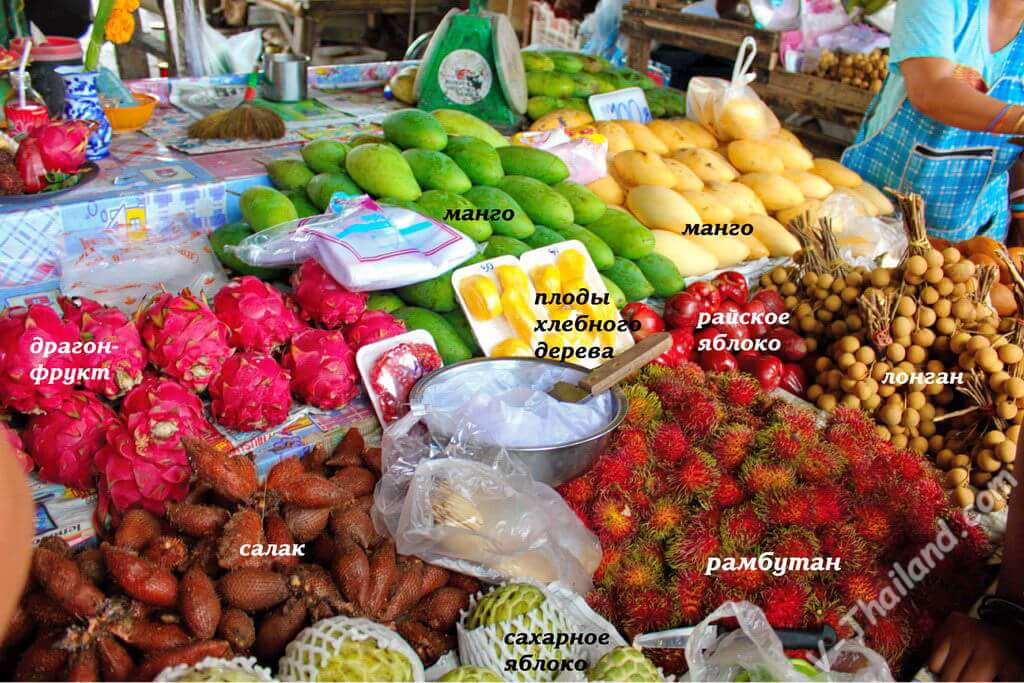 Экзотические фрукты из тайланда