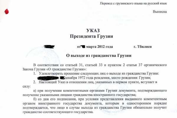 Как россиянину получить гражданство грузии