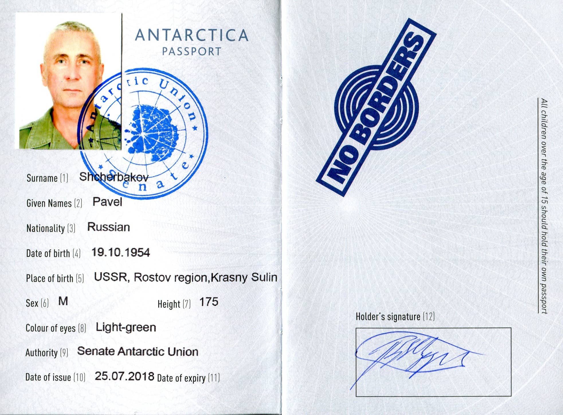 Паспорт гражданина Антарктики