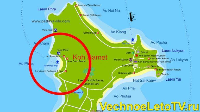 Остров ко самет (таиланд): описание, как добраться, карта • вся планета