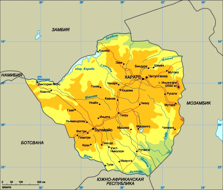 Страны мира - зимбабве: расположение, столица, население, достопримечательности, карта