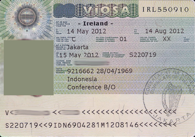 Документы для заполнения визы в Ирландию