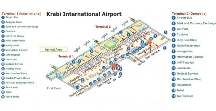 Международный аэропорт краби