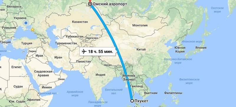 Сколько лететь до тайланда из санкт-петербурга прямым рейсом