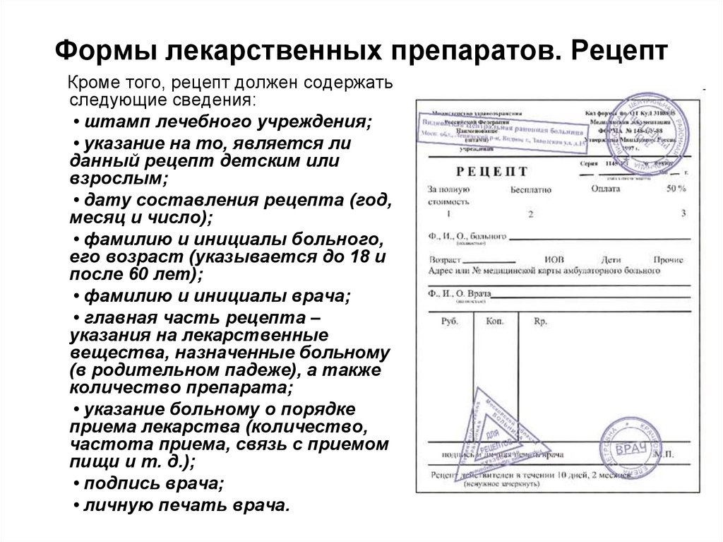 Выписать рецепт на кетанов в таблетках образец