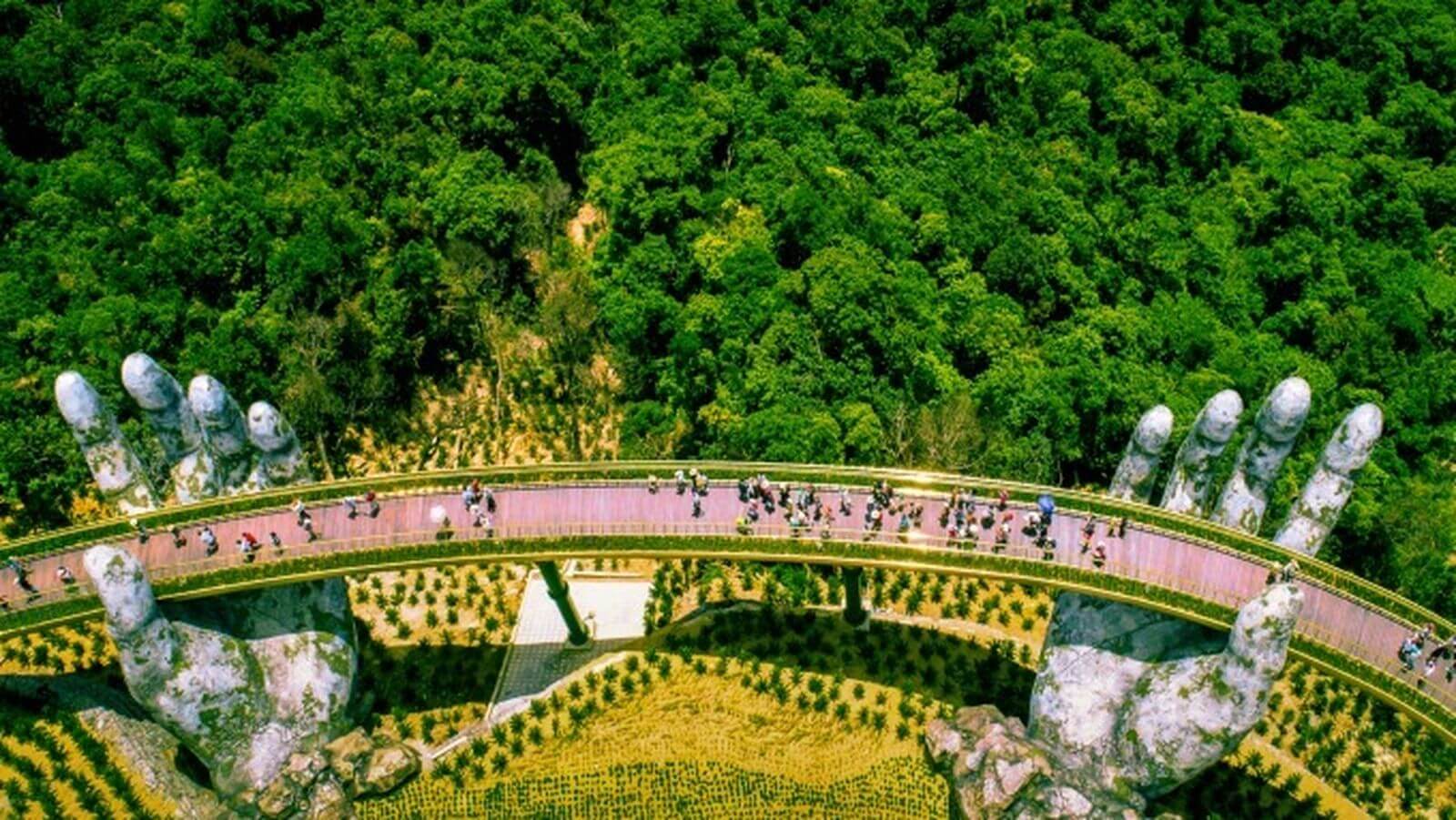 How to see vietnam’s beautiful golden bridge | travelawaits