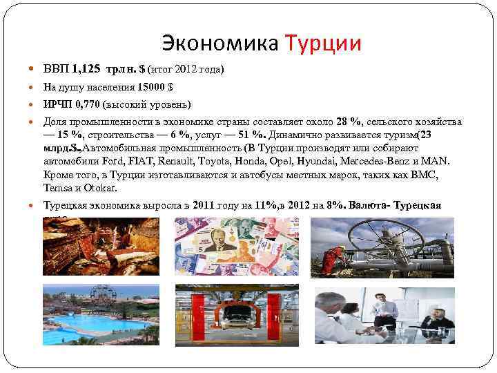 Экономика турции картинки