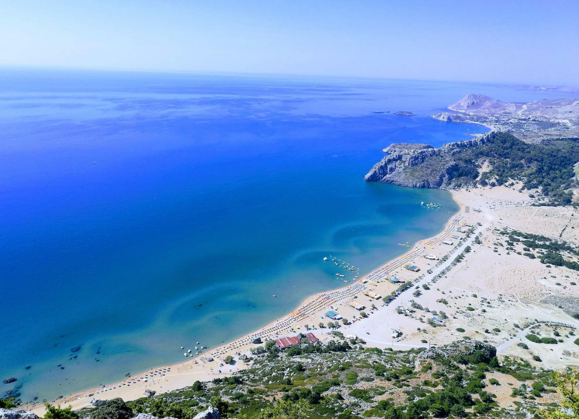 Остров родос, пляжи | греция - ελλάδα