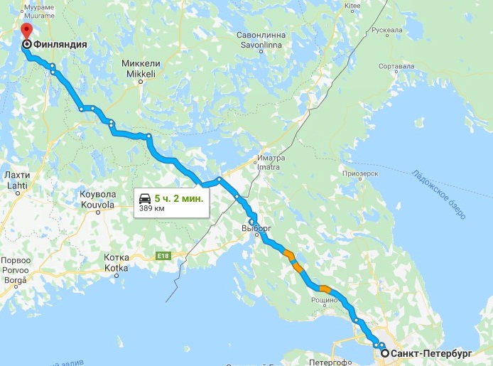 Поездка в финляндию из санкт-петербурга на машине