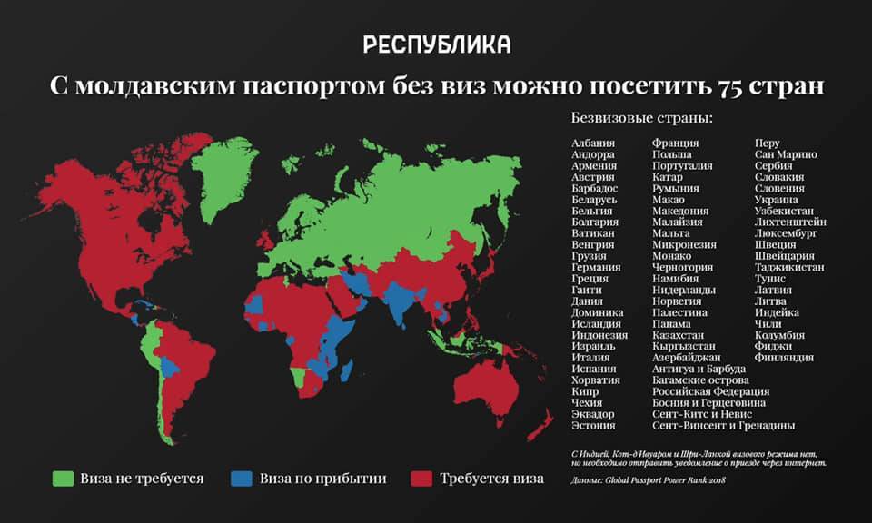 Карта безвиза для россиян