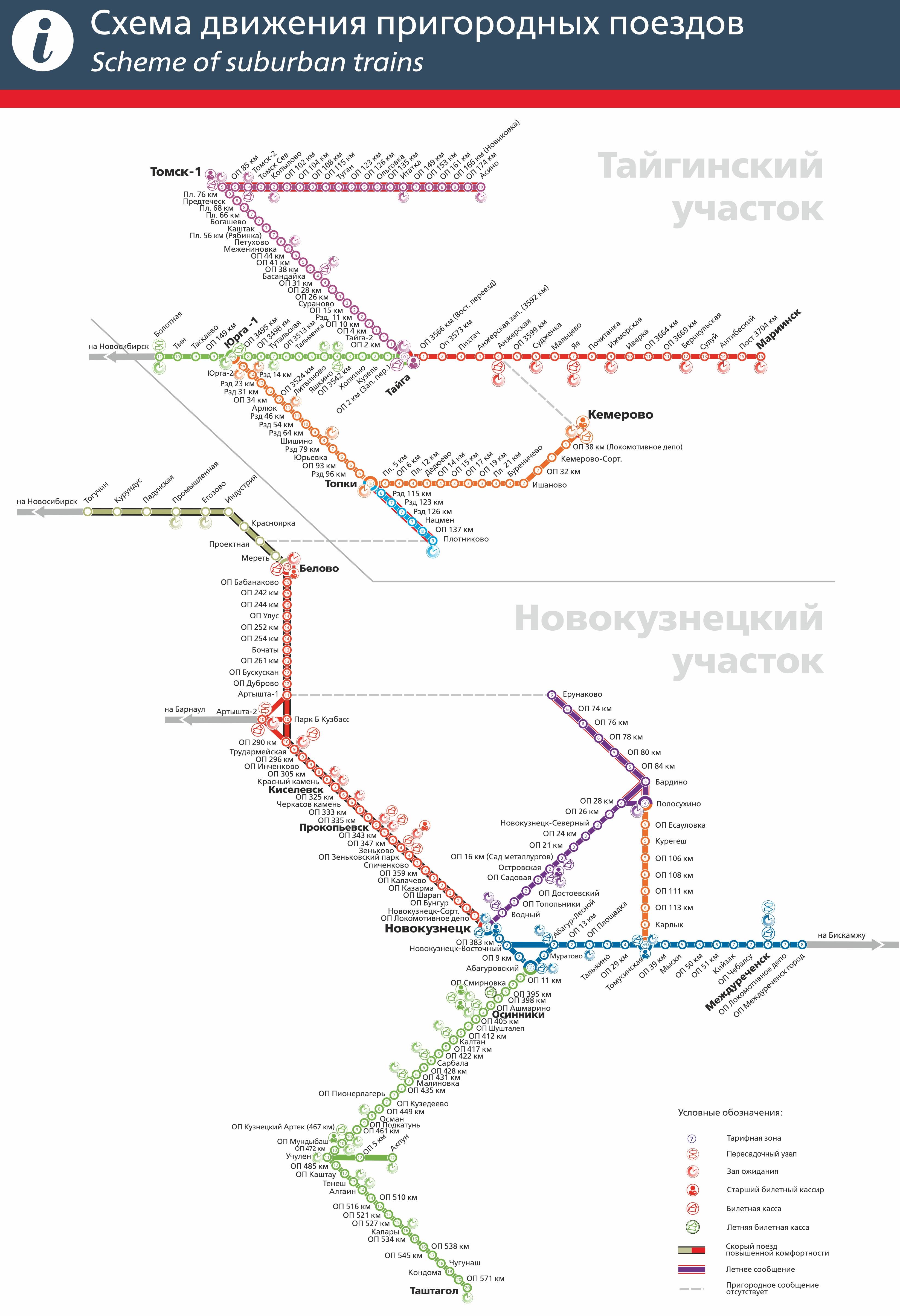 Карта электрички новосибирска