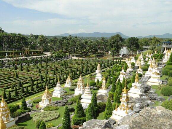 Тропический ботанический сад нонг нуч, паттайя,таиланд.