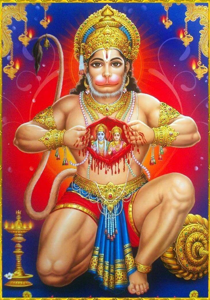 Бог хануман - индийский бог силы, герой рамаяны.